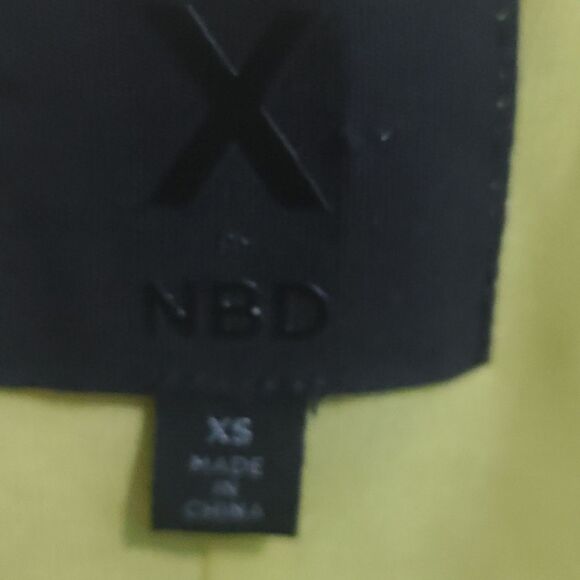 X by NBD Mustard Long Sleeve Ruffle Lace Up Top - Picture 7 of 10